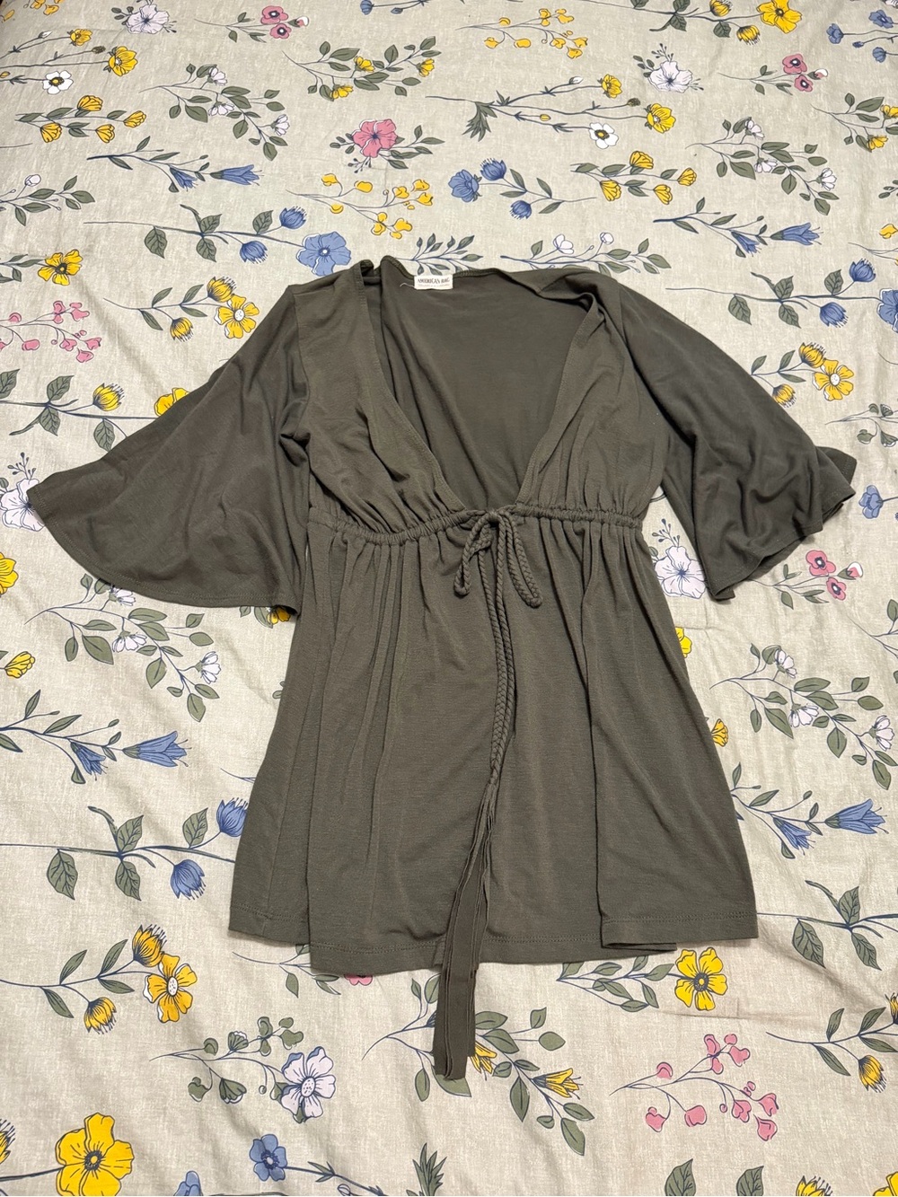 American Rag Olive Green flowy Top